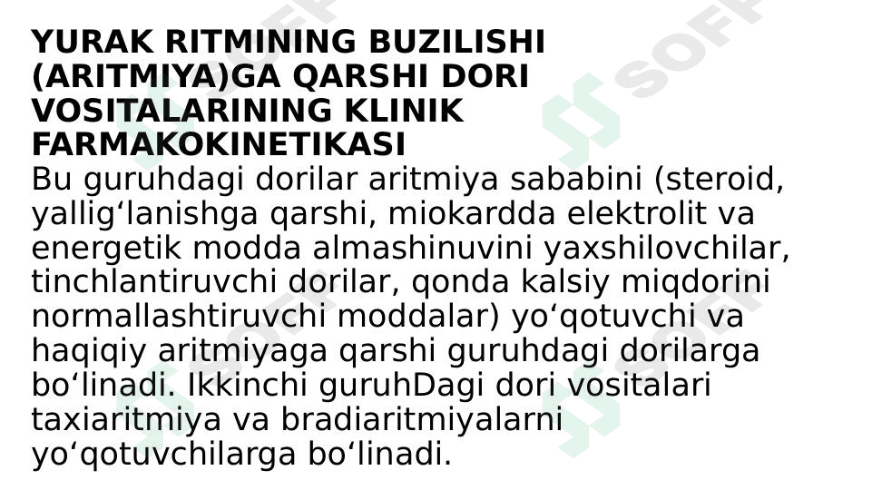 YURAK RITMINING BUZILISHI