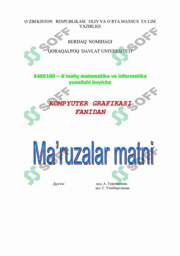 Komputer grafikasi