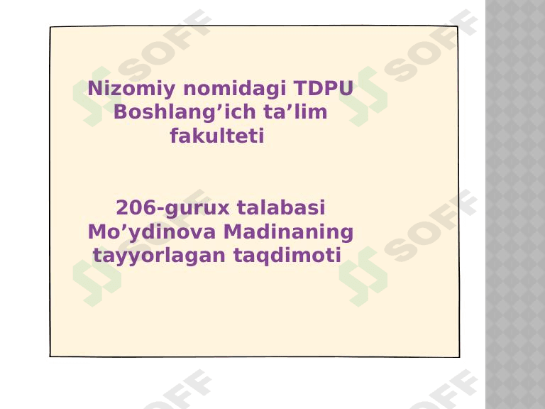 Tarbiyaning umumiy metodlari haqida  tushuncha