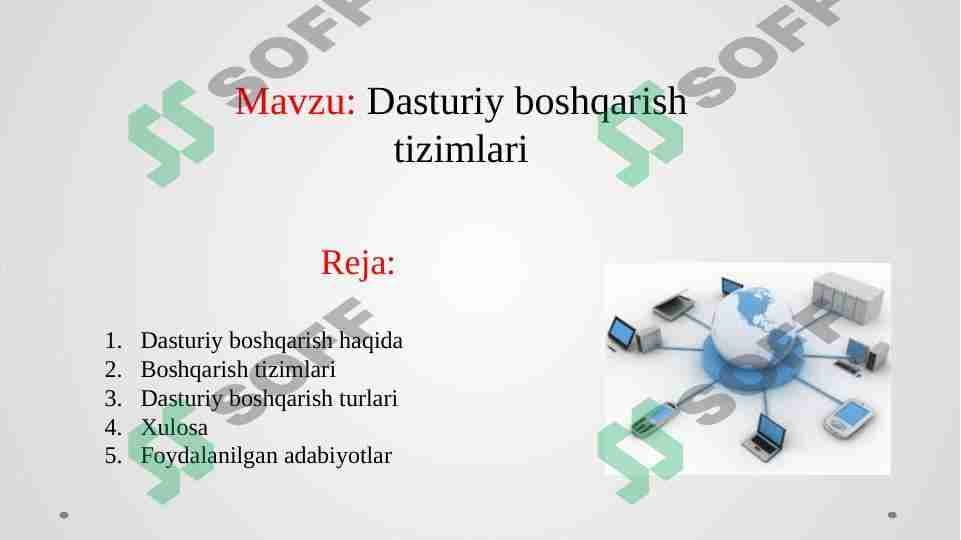 Dasturiy boshqarish tizimlari