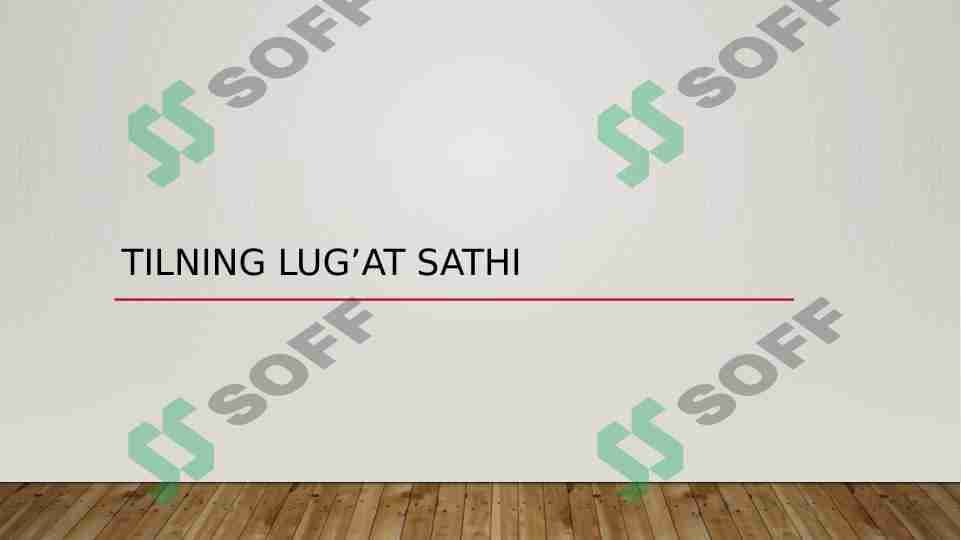 Tilning lug'at sathi