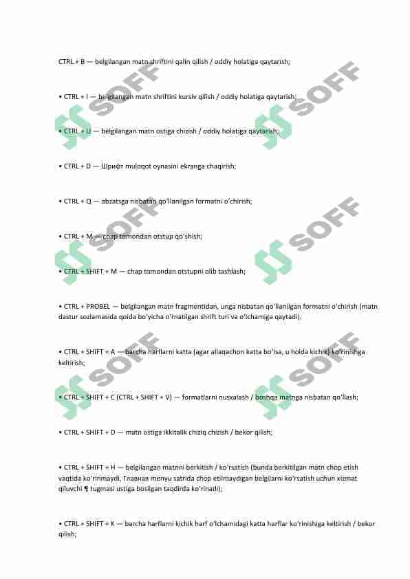 Kompyuter tezkor klyavishlar