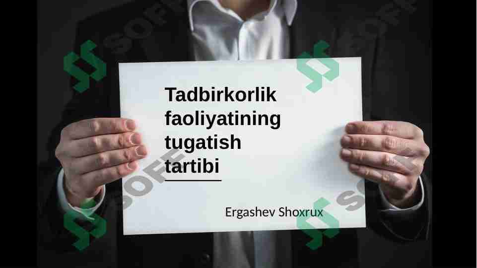 Tadbirkorlik faoliyatining tugatilishi