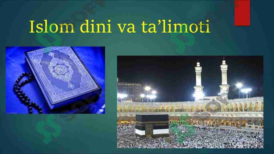 Islom dini va ta’limoti