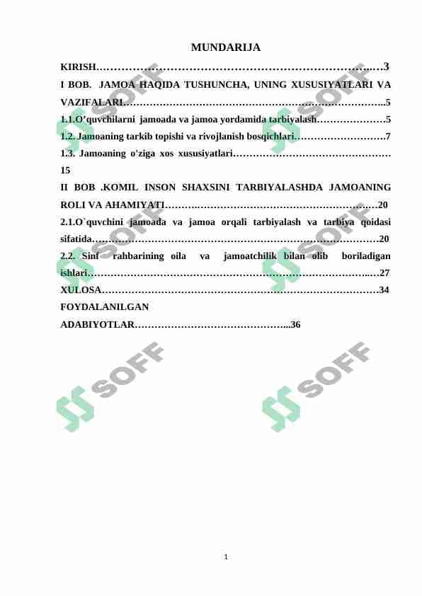 Jamoani tashkil etish metodikasi