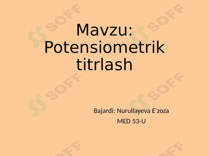 Potensiometrik titrlash