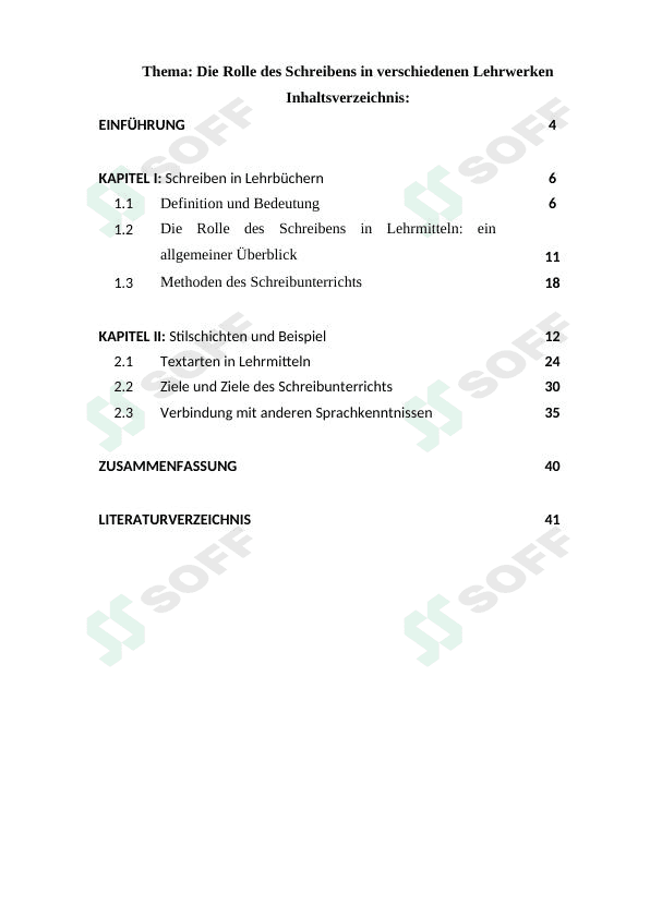 Die Rolle des Schreibens in verschiedenen Lehrwerken