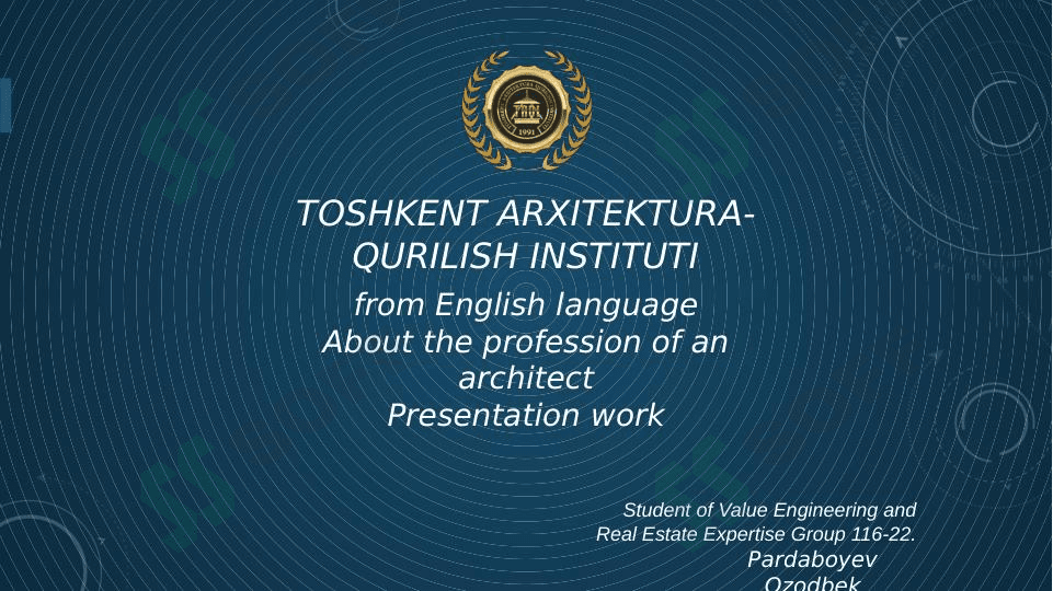 About the profession