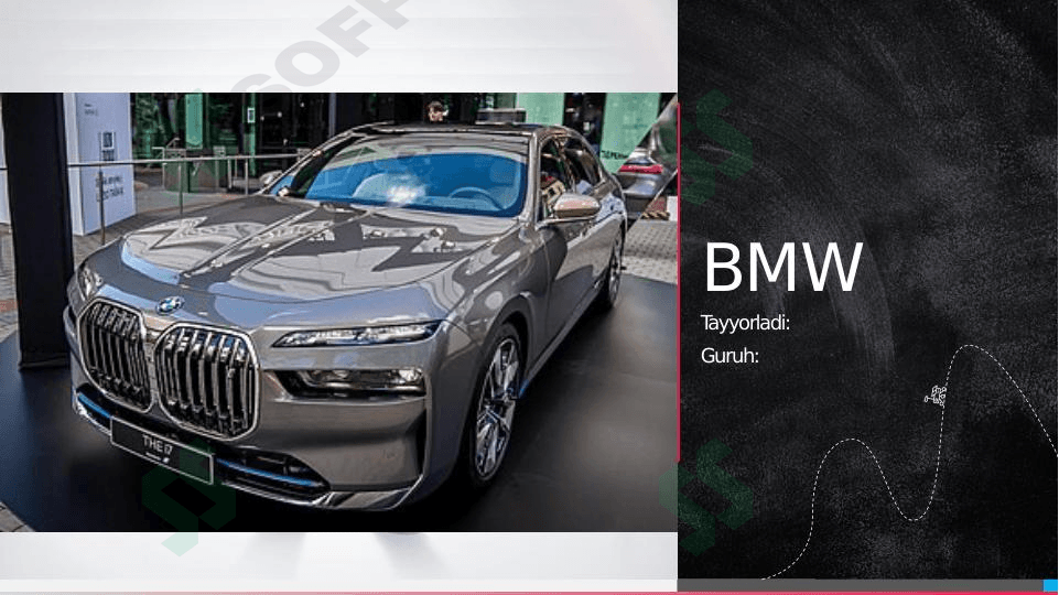 BMW kompaniyasi SWOT-PESTEL tahlili