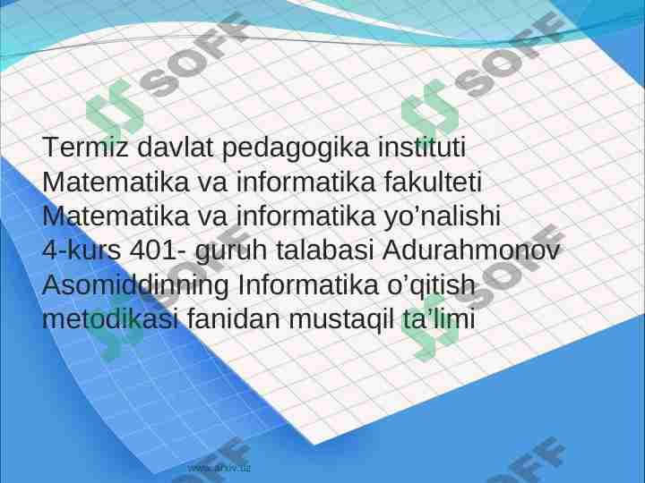 Operatsion tizimlar