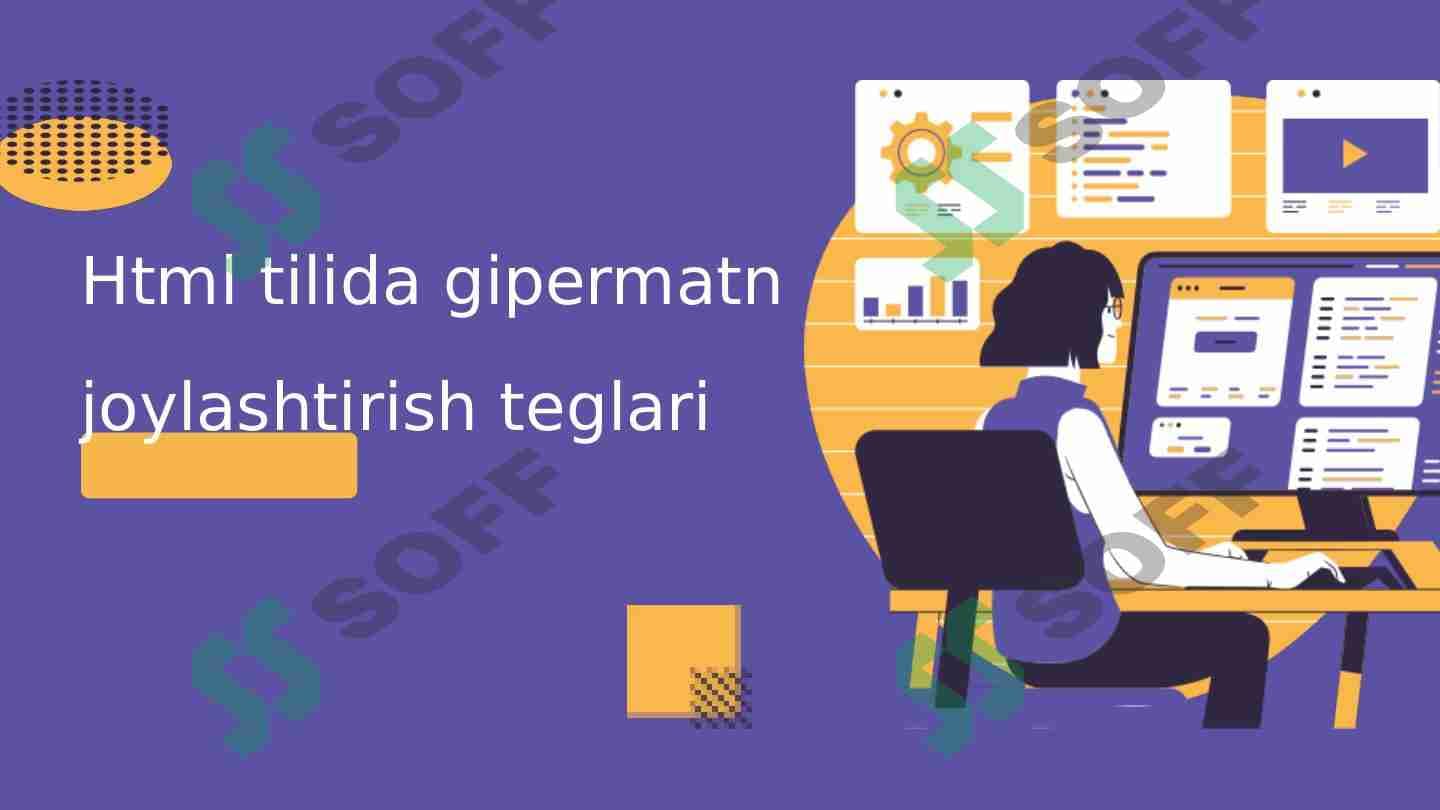 Htmlda giper matn joylashtirish