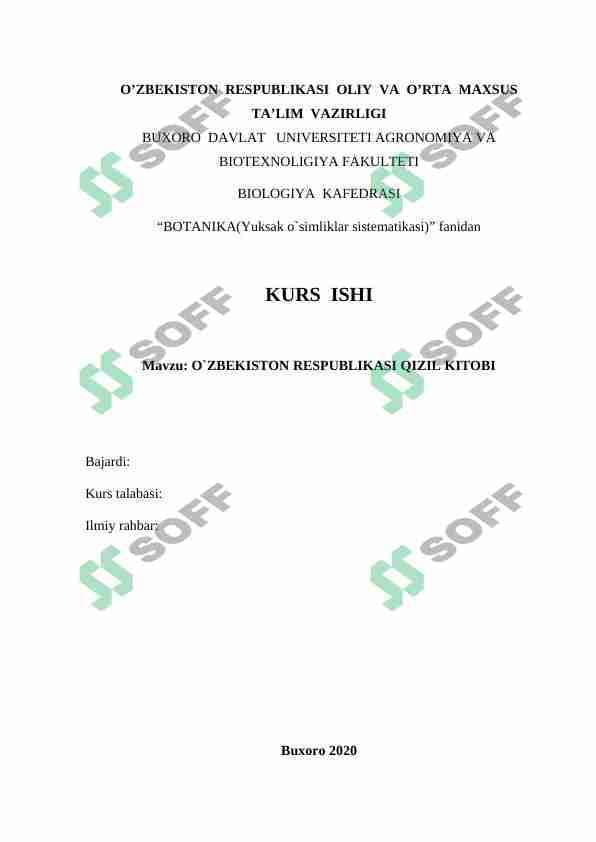 Oʻzbekiston respublikasi qizil kitobi