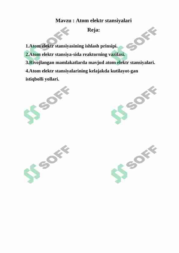 Atom elektr stansiyalari