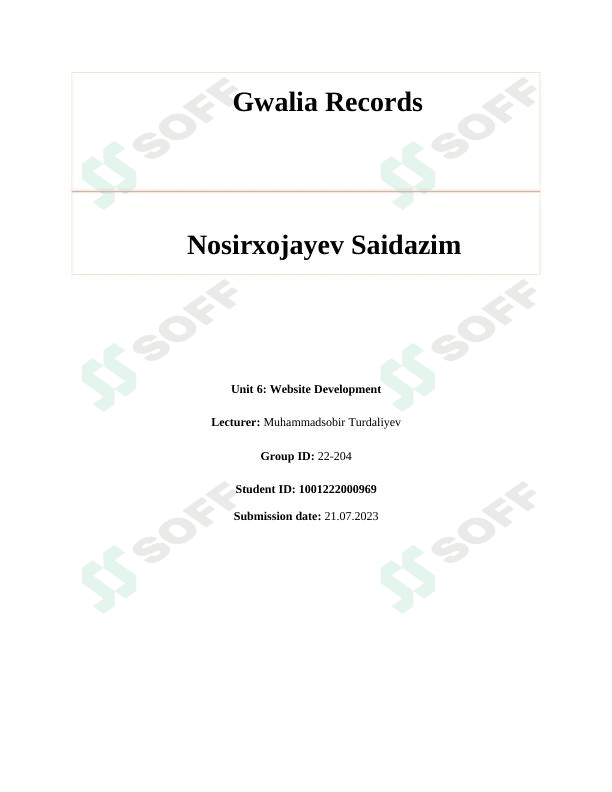 Assignment website