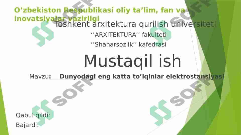 Dunyodagi eng katta toʻlqinlar elektrostansiyasi