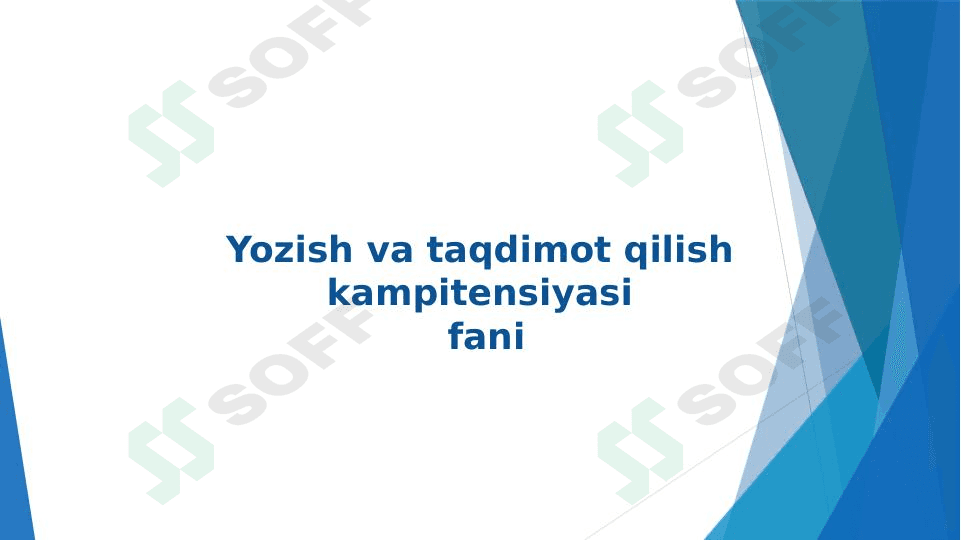 YOZMA VA OG’ZAKI USLUB VA UNING XUSUSIYATLARI