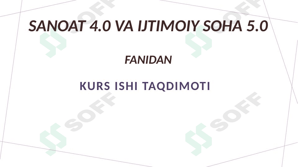 Iqtisodiyotga investitsiyalarni jalb qilishda sanoat 4.0 elementlarning ahamiyati