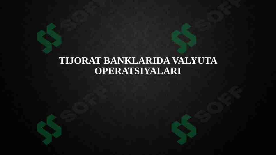 Tijorat banklari