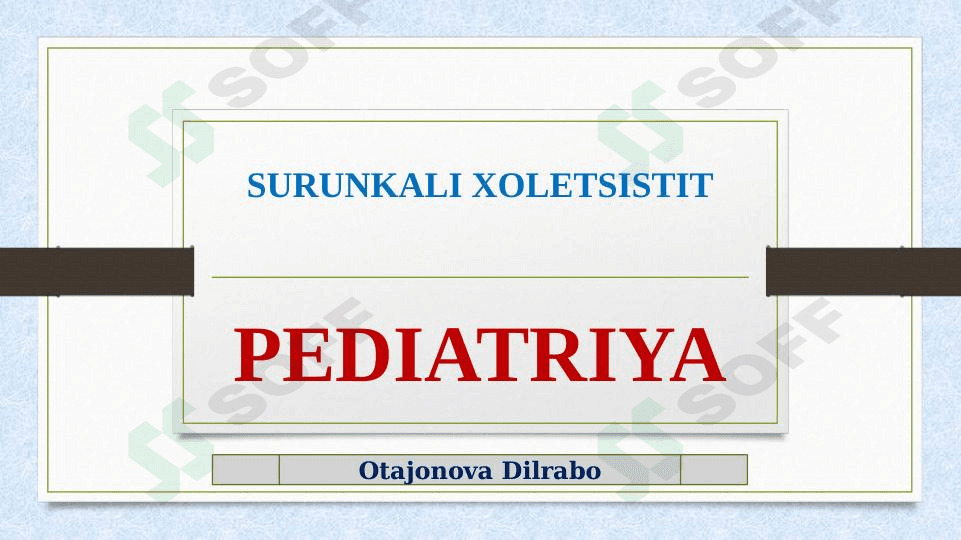 SURUNKALI XOLETSISTIT