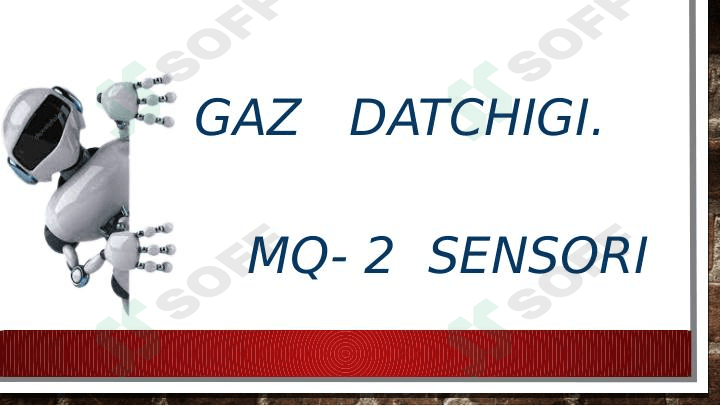 Gaz datchigi. MQ-2 sensori