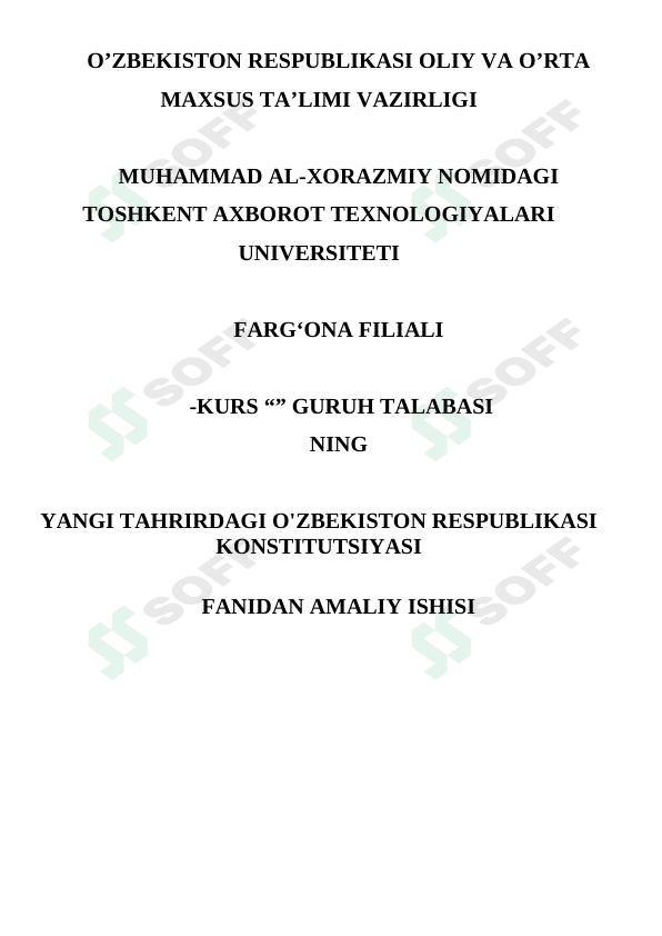 Konstitutsiya topshiriq