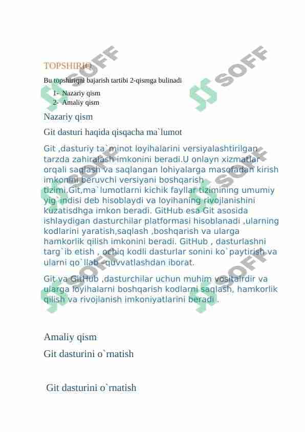Gitda akkunt ochish va repozitoriya qilish