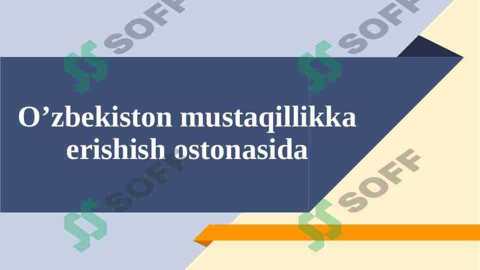 O'zbekiston Mustaqillik Ostonasida