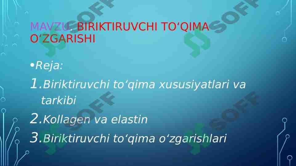 Biriktiruvchi toʻqima oʻzgarishi