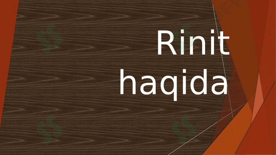 Rinit { burun shilliq qavatining yallig'lanishi }