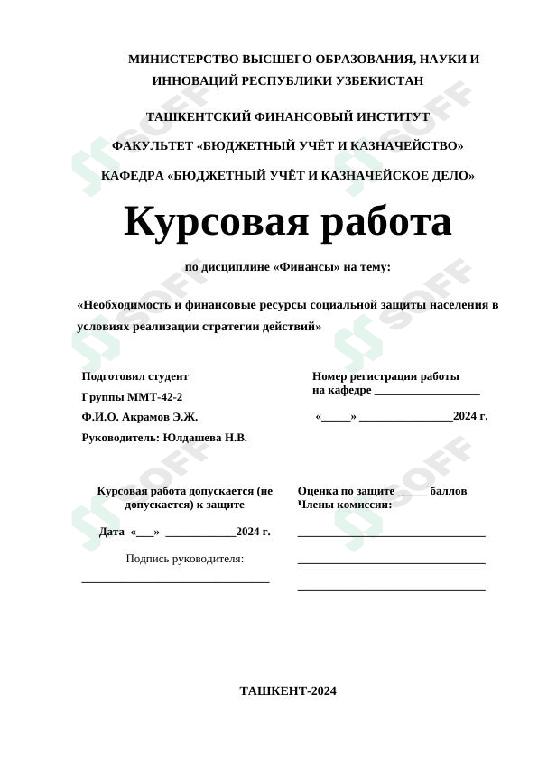 Необходимость и финансовые ресурсы социальной защиты населения в условиях реализации стратегии действий