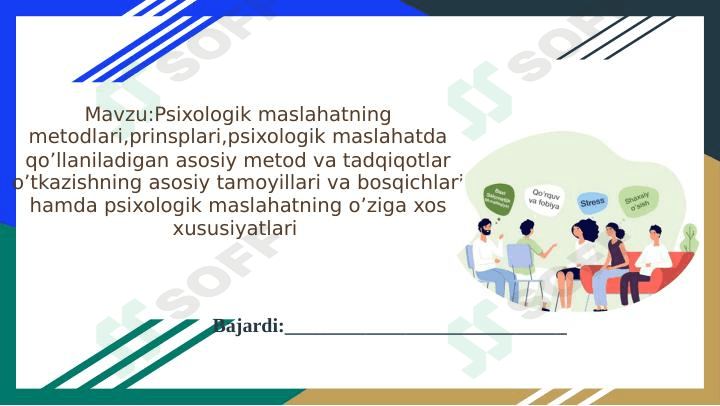 Psixologik maslahatning metodlari