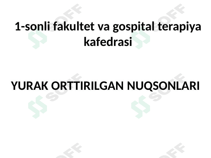 Yurak mitral va aortal nuqsonlari