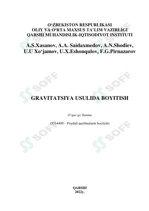GRAVITATSIYA USULIDA BOYITISH
