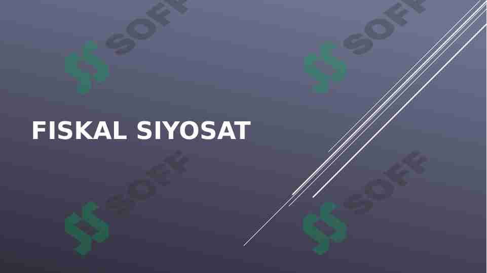 Fiskal siyosat