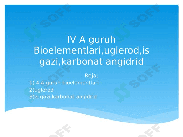 V A Gurux Bioelementllari