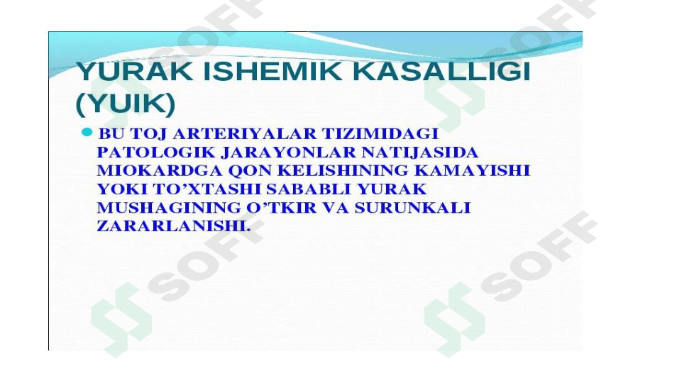Yurak ishemik kasalligi