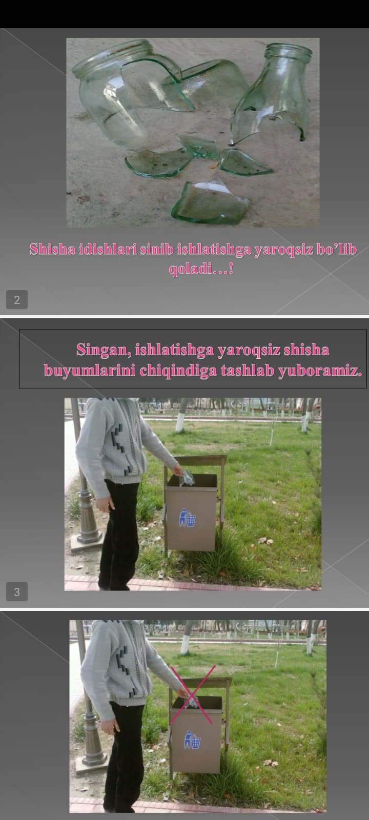 shisha idishlardan Suviner ishlab chiqarish