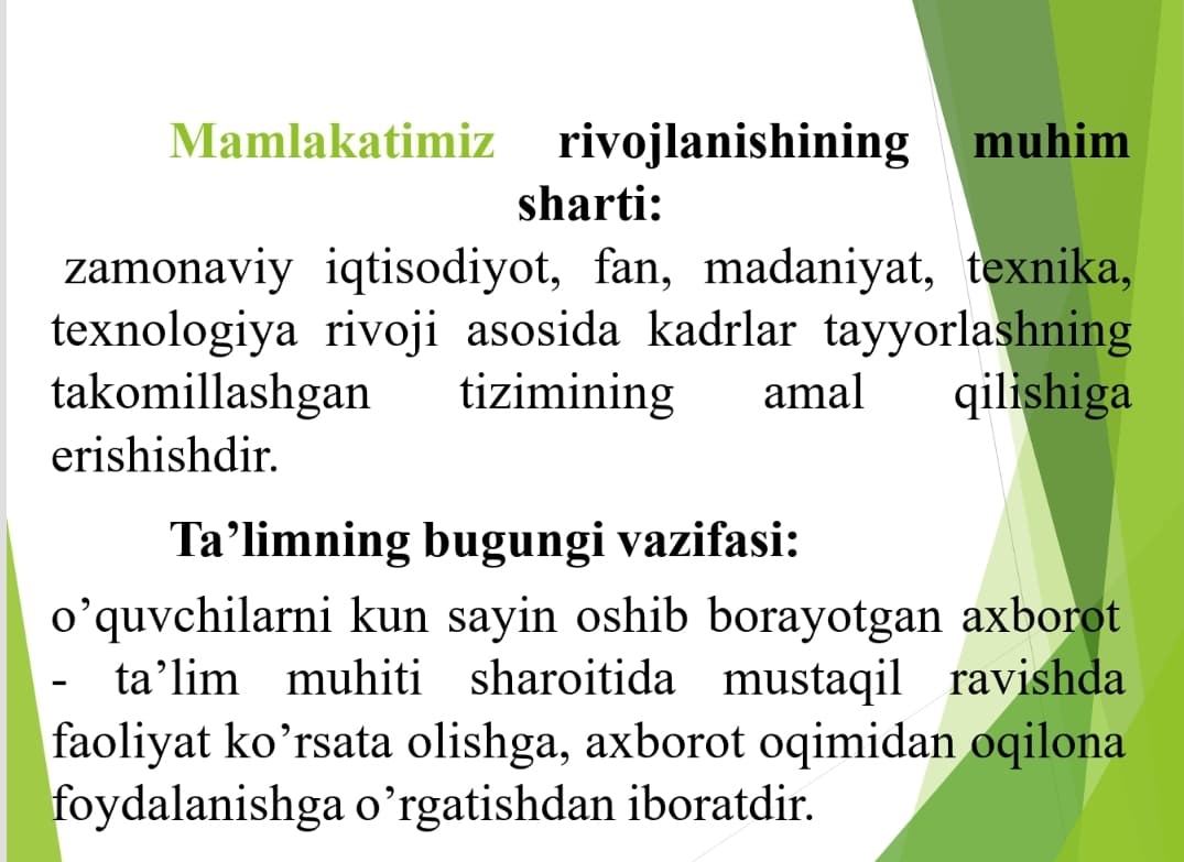 Elektron hukumat va xizmatlar sohasini raqamlashtirish xususiyatlari