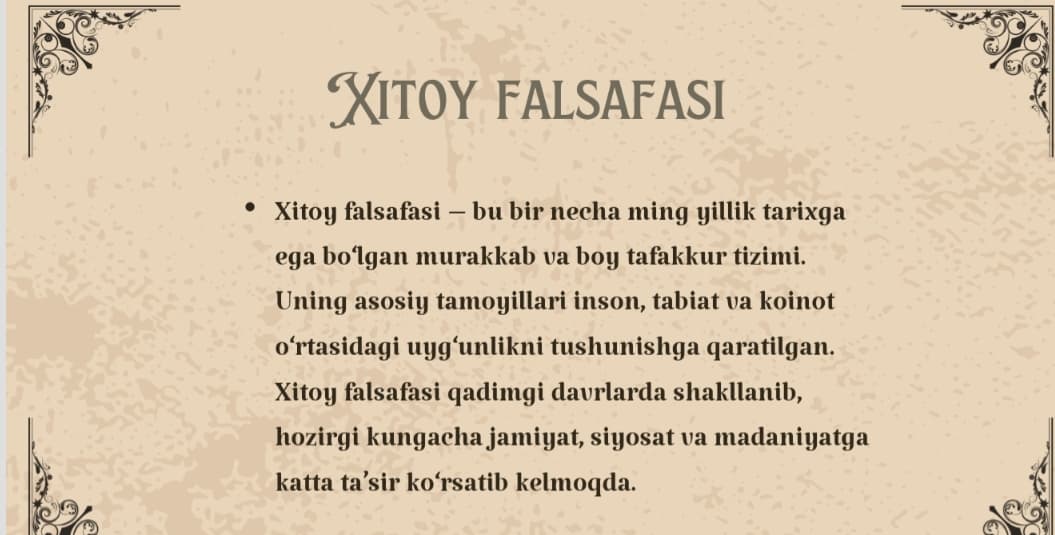 Xitoy falsafasi