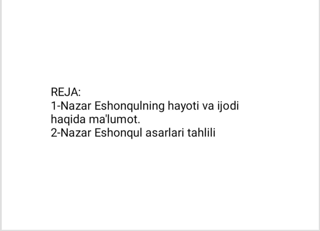 Nazar Eshonqul hikoyalar toplami
