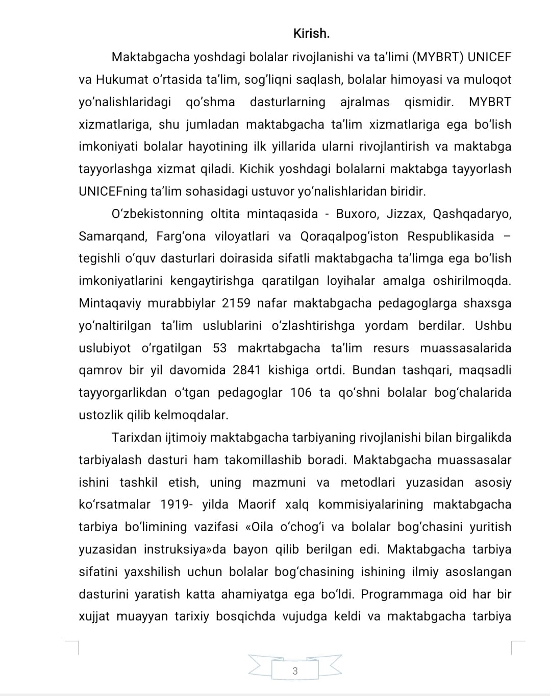 Maktabgacha ta’limda tarbiya berish usullari va vositalari