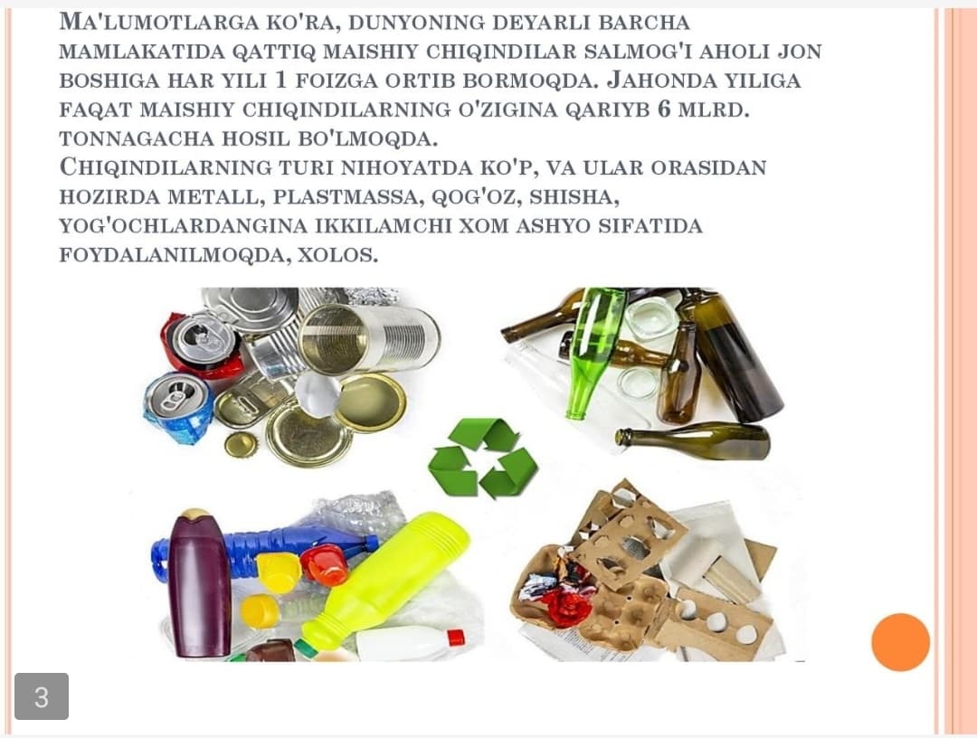 Respublika ishlab chiqarish korxonalari chiqindilari tarkibi