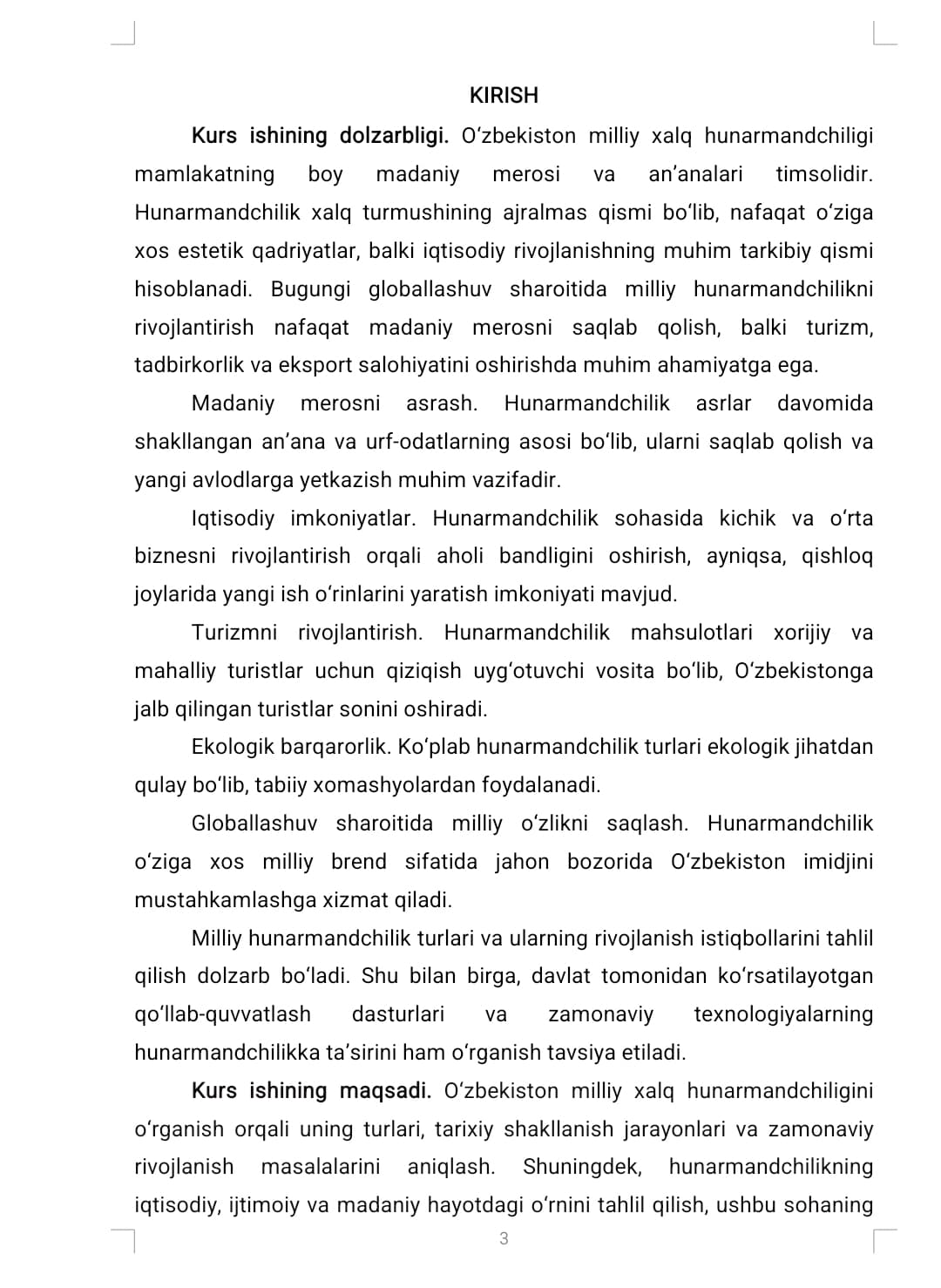XALQ HUNARMANCHILIGINING  TARAQQIYOT BOSQICHLARI RIVOJLANISH ETAPLARI