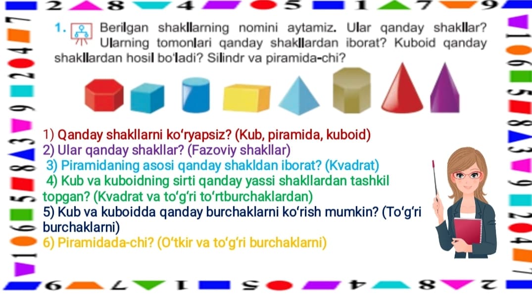 Mavzu: Boshlang'ich sinflarda perimetir va yuza tushunchalarini o'rgatish metodikasi