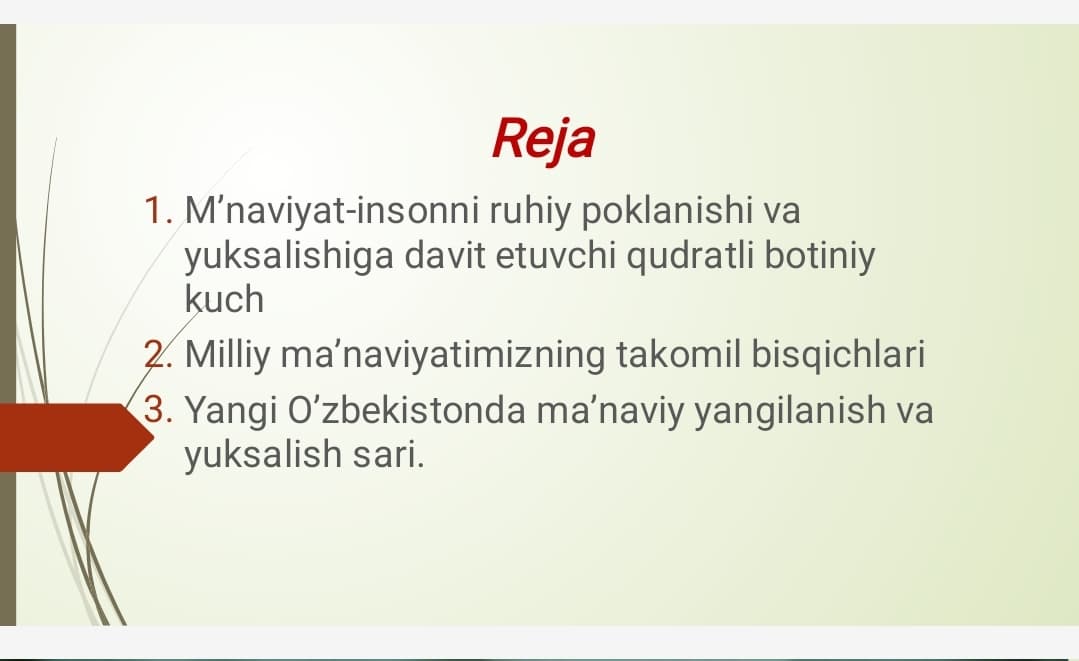 Milliy ma'naviyatimiz takomil bosqichlari
