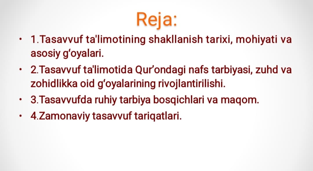 Tasavvuf taʼlimotining sharq madaniyatiga tasiri
