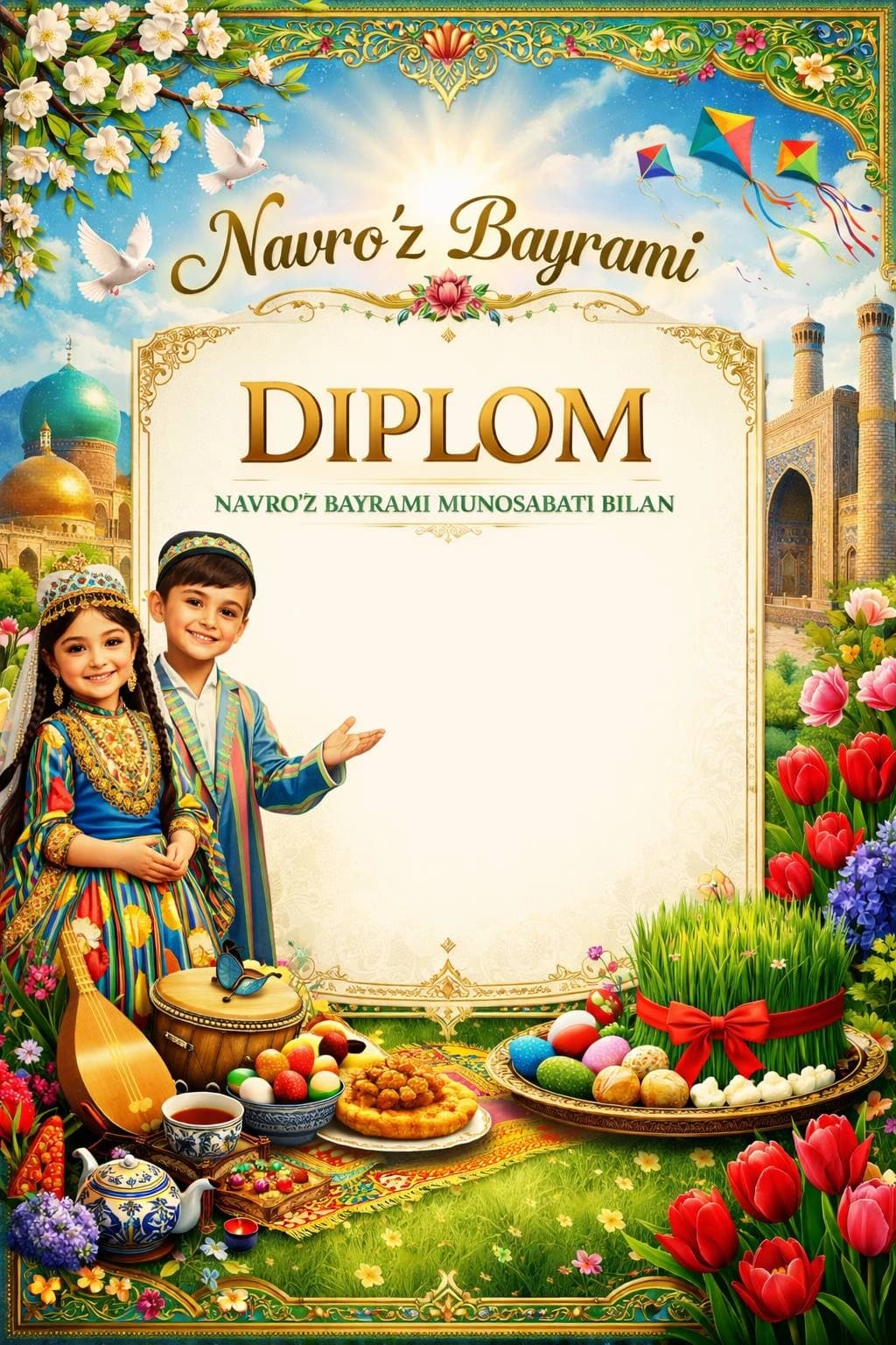 Navro'z bayramiga diplom