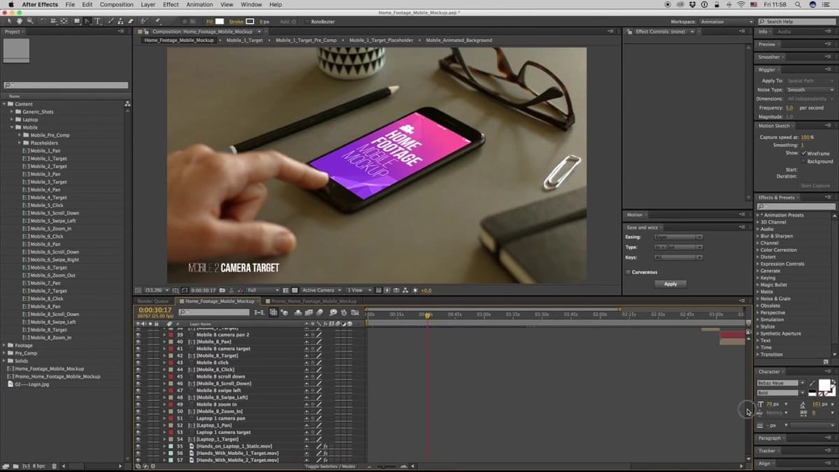 Шаблон After Effects