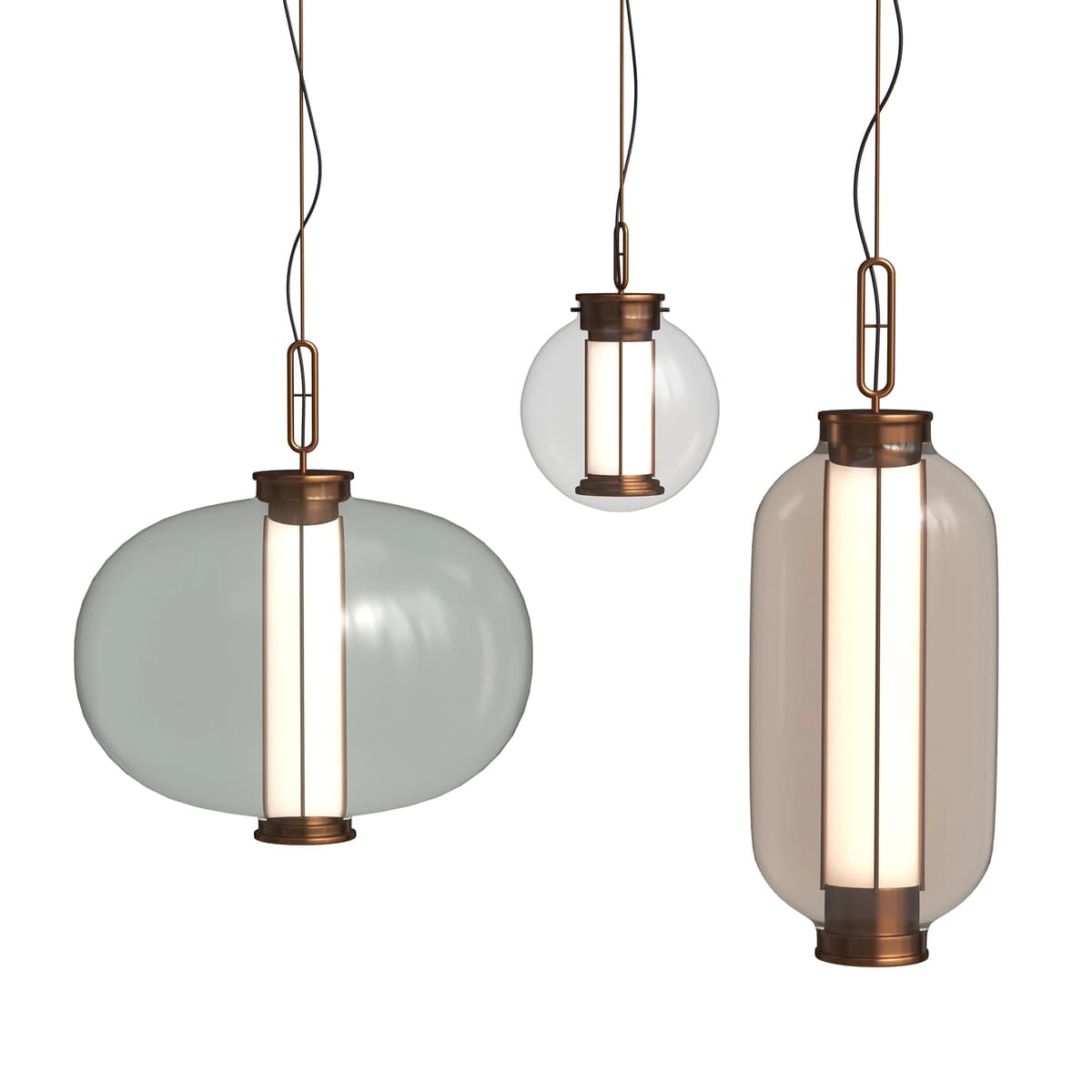 Pendant lamp Delight Collection Bia B amber