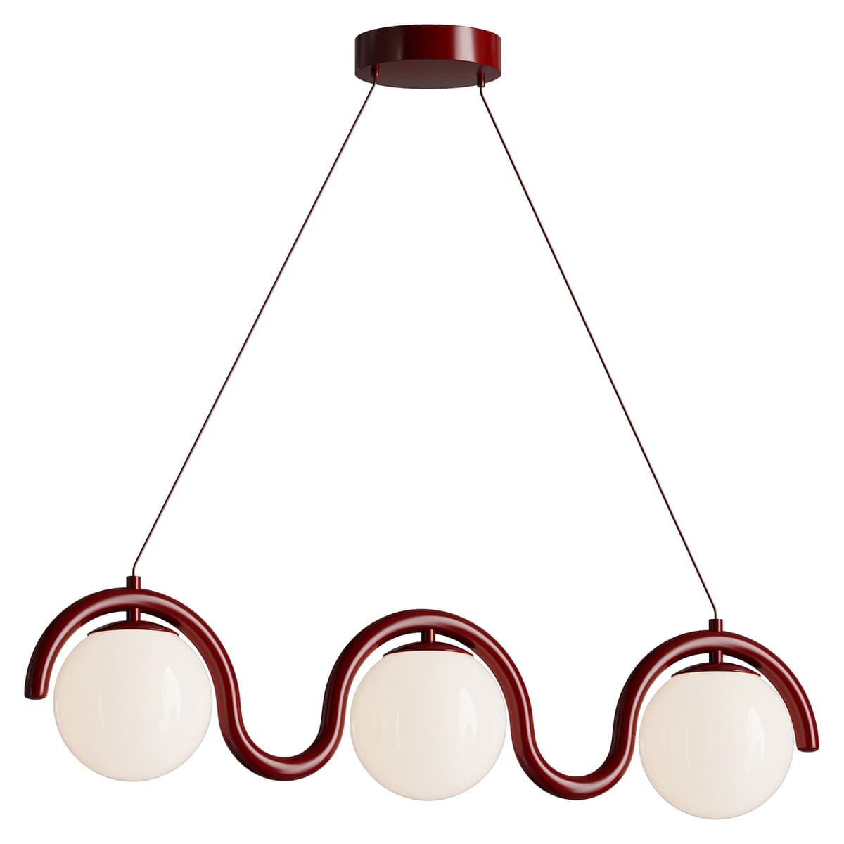 Lenox Linear Ball Pendant Lamp 3 heads